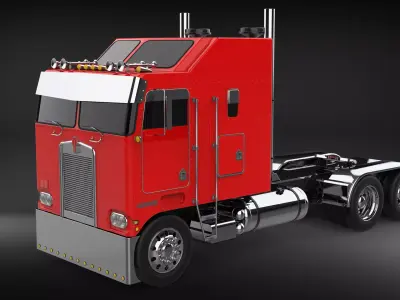Kenworth K100 Sleeper Extended 3D model