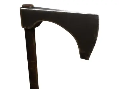 Ax Medieval Low-poly 3D model 2