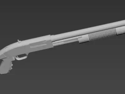 fusil a pompe  3D model