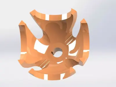 driven wheell 3D model