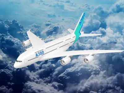 Airbus A380 - 4K 3D model
