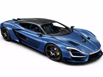 Concept Luxury Sport Vehicle Futuristic High Performance Design 3D model