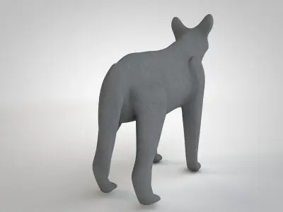 Funny Wolf  Low-poly 3D model