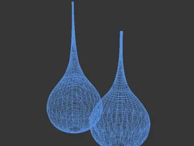 modern vase set Free 3D model