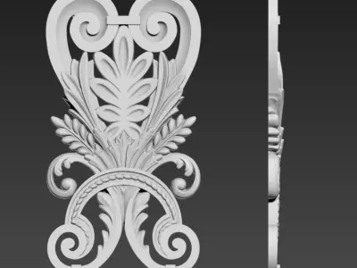 reliefs plaster patterns decorations Free 3D model