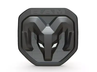 ram logo 3D model