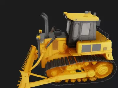 Bulldozer 3D Model 3D model
