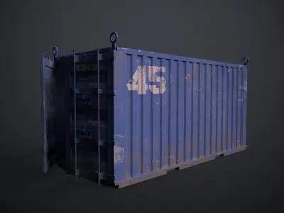 Container Low-poly 3D model buy