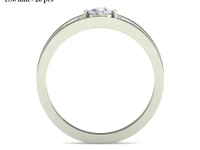 Wedding Ring  3D print model 134