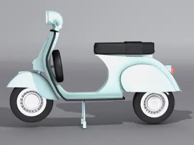 piaggio Vespa 125  Low-poly 3D model