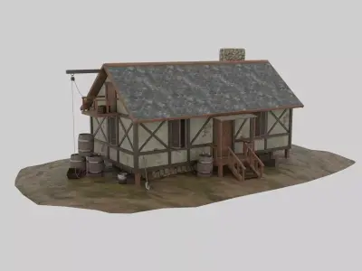 Medieval tavern 3D model