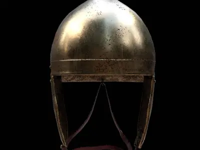 Roman Helmet 01 Low-poly 3D model