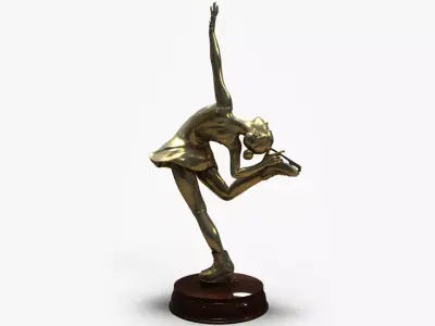  3D Models Figure Skating Statue 3D model