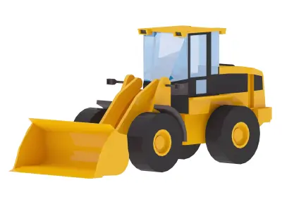Loader Construction 294L Simplified Low-poly 3D model