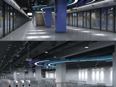 Subway Station 2 3D model