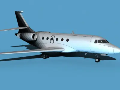 Dassault Falcon 2000 V14 3D model purchase