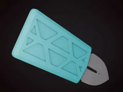 Knife 2 G Low-poly 3D model