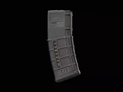 Magazine PMAG 30 Round AR M4 GEN M3 Low-poly 3D model