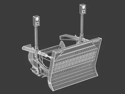 K-Tec Ox Block Earthmoving Support Tractor  3D model