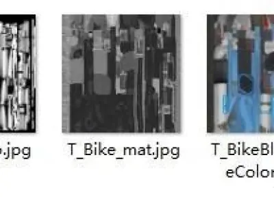 Alipay share bicycle Low-poly 3D model