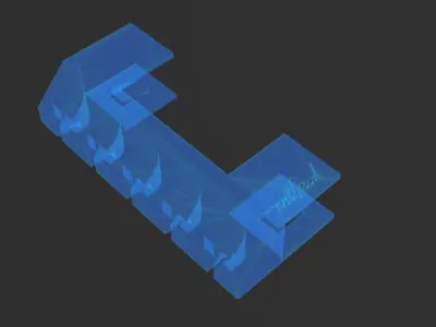 Cable-Holder plastic part 3D print model