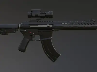 AR-15 ak - rifle 3D model
