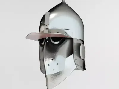 Medieval Helmet V1 Low-poly 3D model