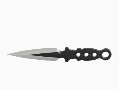 Throwing Knife 01 Low-poly 3D model