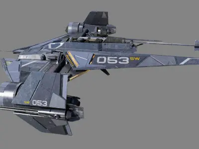 Space Fighter 3D model purchase