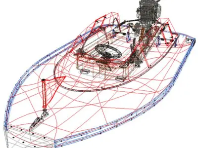 Motorboat 3D model purchase