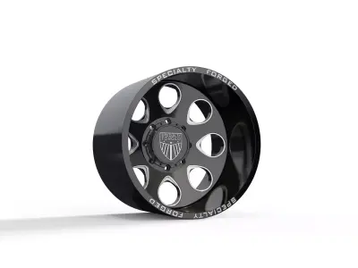 REAR SPECIALITY FORGED D018 WHEEL 3D MODEL 3D model