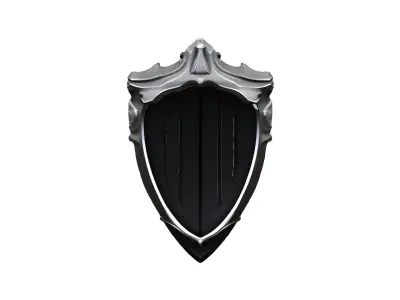 Fantasy Shield Low-poly 3D model