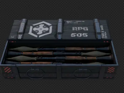 RPG Rocket Case 3D model