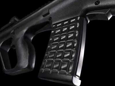 AUG A3 Rifle Low-poly 3D model