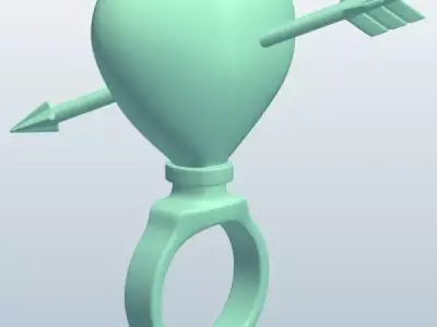 rings heart Free 3D model