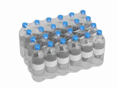 Water Bottle Pack V1 3D model