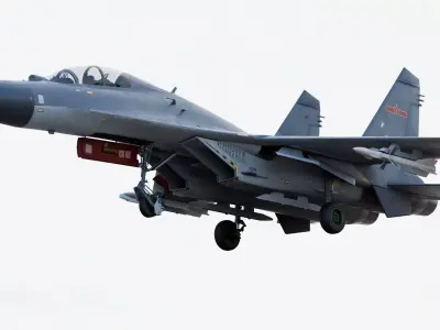 Chinese Shenyang J-11B  Yinglong or Responsive Dragon Tandem 3D model
