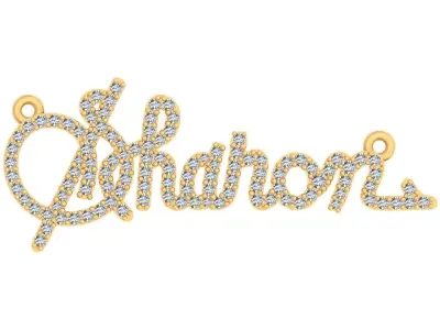 Sharon Name Pendent 3D print model