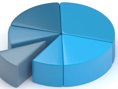 Graph Chart Arrows Collection 3D model