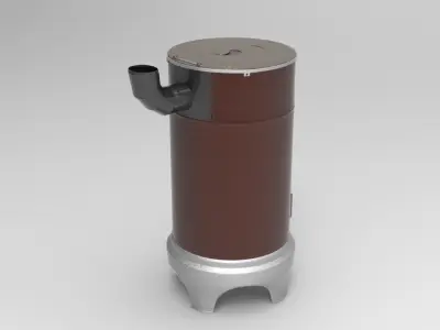 Wood Burning Stove 3D model purchase