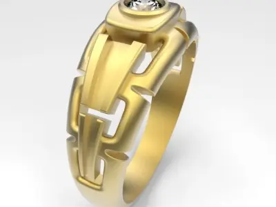 Industrial ring 3D print model
