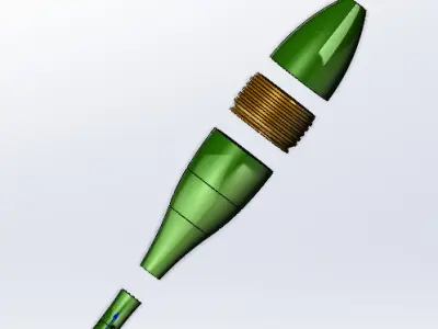 120mm Training Mine Model Free 3D print model