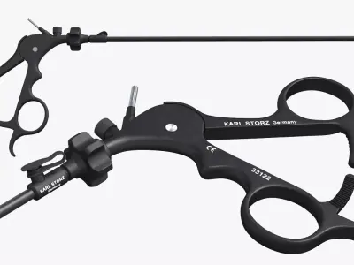 Laparoscopic Grasper Instrument 3D model
