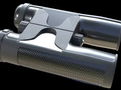 police binoculars 3D model