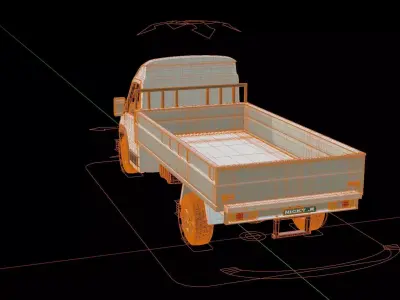 Opel Movano Pickup Truck 3D model