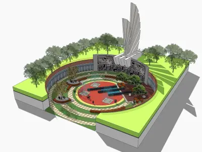 Sketchup Landscape Park 193 3D model