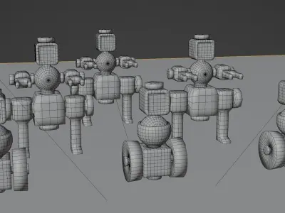 Toy Robots 3D model