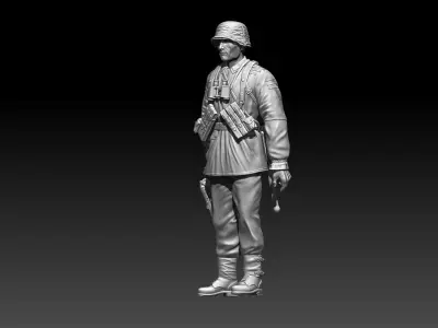 German soldier 3D print model