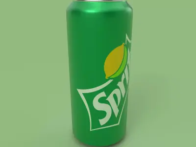 Sprite Tin  3D model