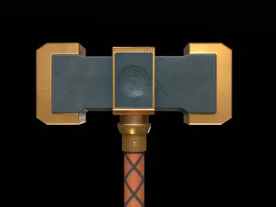 War Hammer Stylized PBR Low-poly 3D model purchase